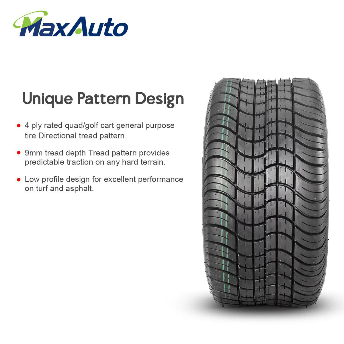 205/50-10 Golf Cart Tires 4PR Tubeless M35987