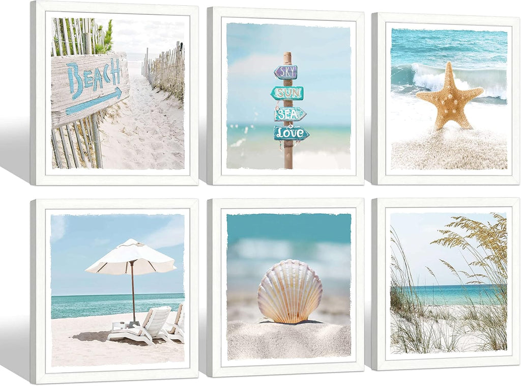 13''x13'' Framed Beach Shell Wall Art V7217