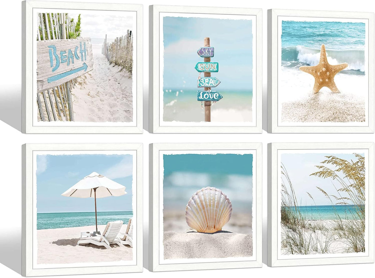 13''x13'' Framed Beach Shell Wall Art V7217