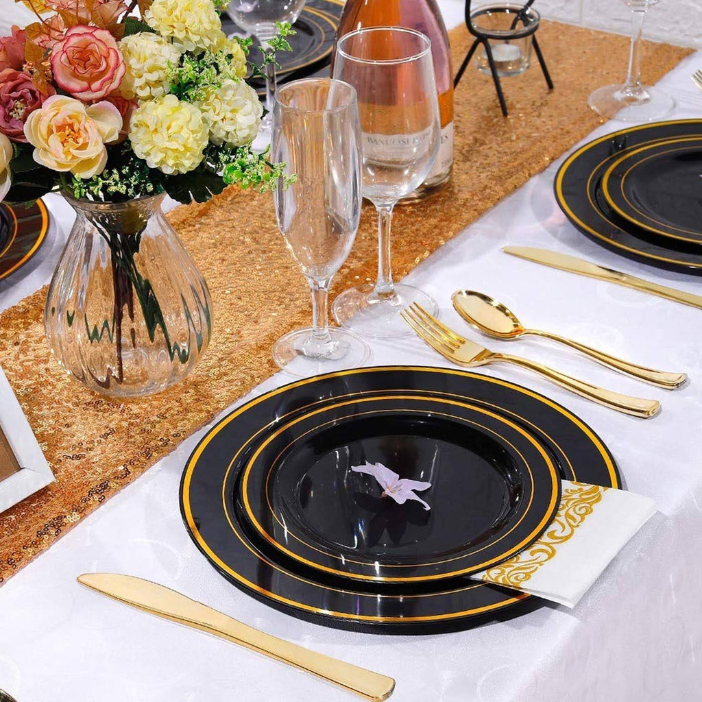 White Plastic Buffet Plates 120ct P68225