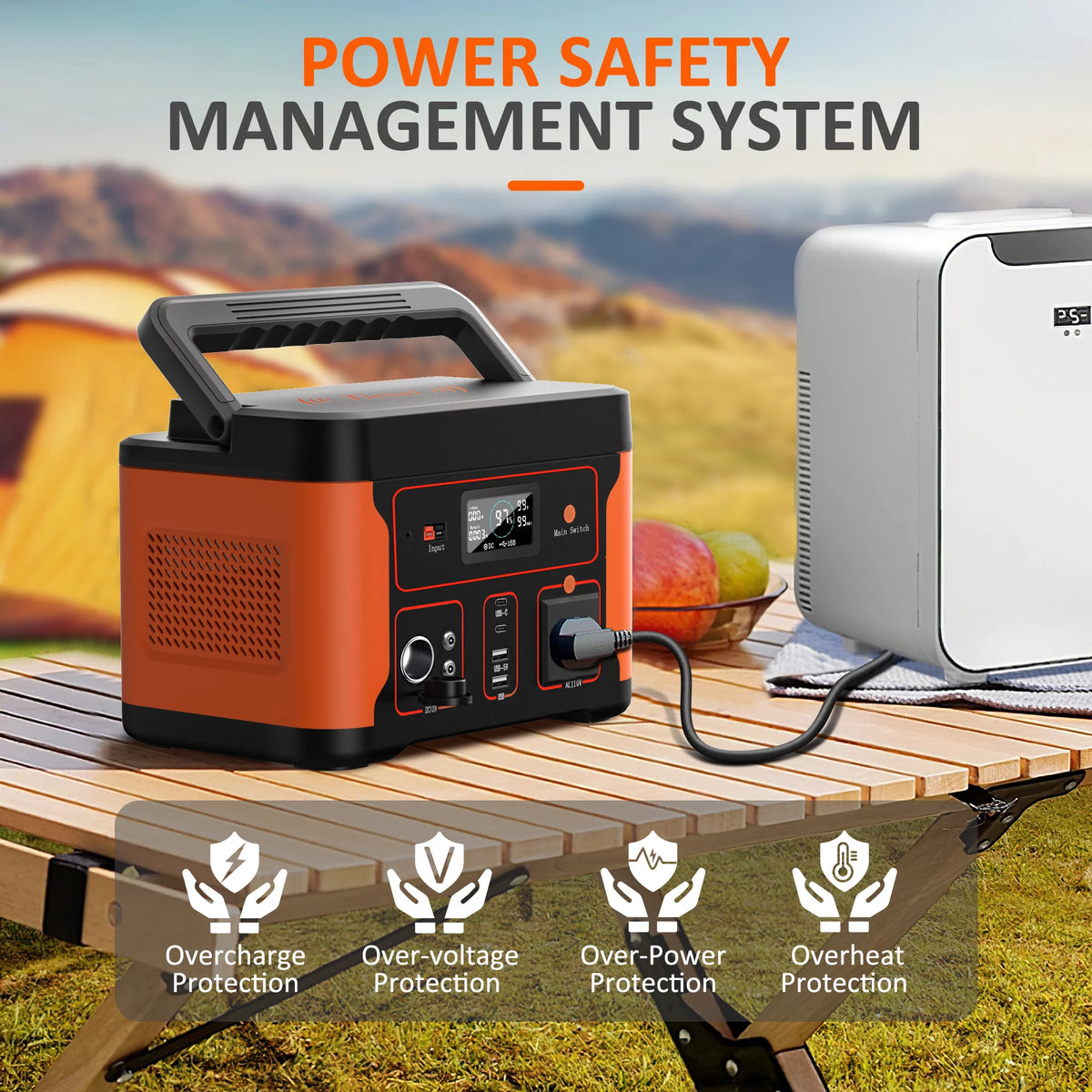 Portable Power Station 600W 550Wh LiFePO4 Battery M911880
