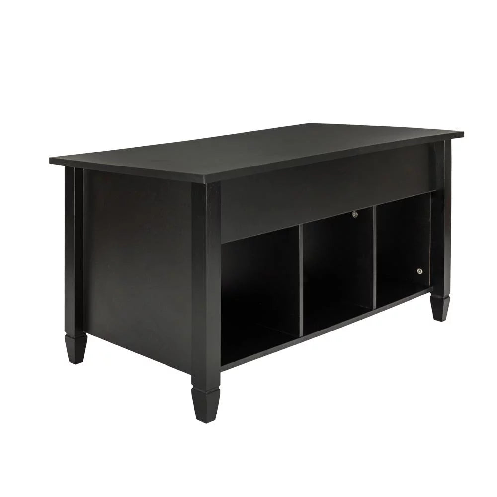 Lift Top Coffee Table with Hidden Compartment Black S60477