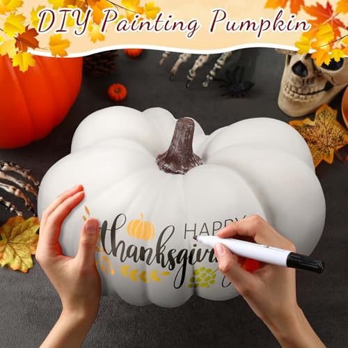 3 Pcs Large Faux Foam Artificial Pumpkin E308459