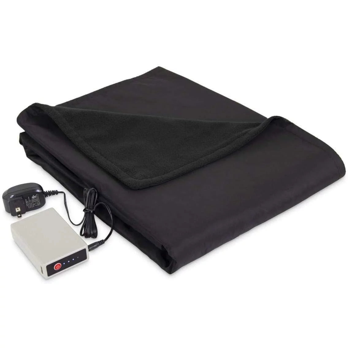 Navy Blue MicroFleece Electric Heated Throw Blanket P42965
