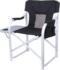 Oversized Heavy Duty Folding Director Chair with Side Table E38744
