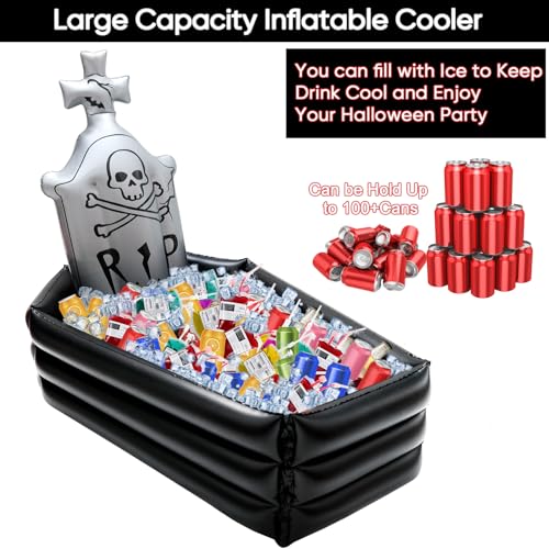 Inflatable Tombstone Coffin Drink Cooler F130