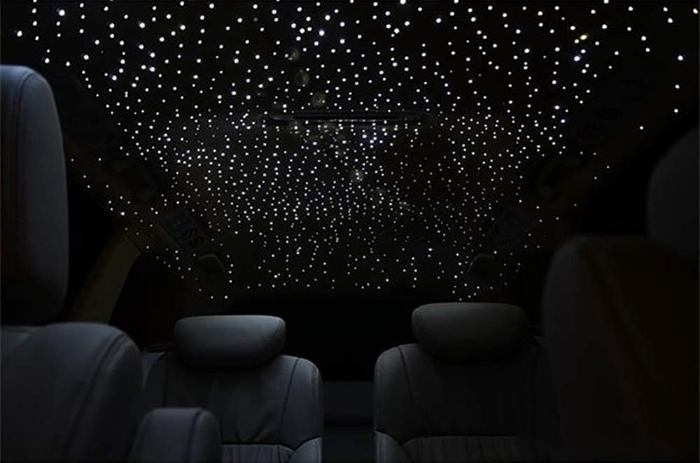 16W Fibre Optic Star Ceiling Light Kit RGBW Sound Sensor with Remote and Fiber Cable 550pcs 0.75mm 13.1ft/4m Q881
