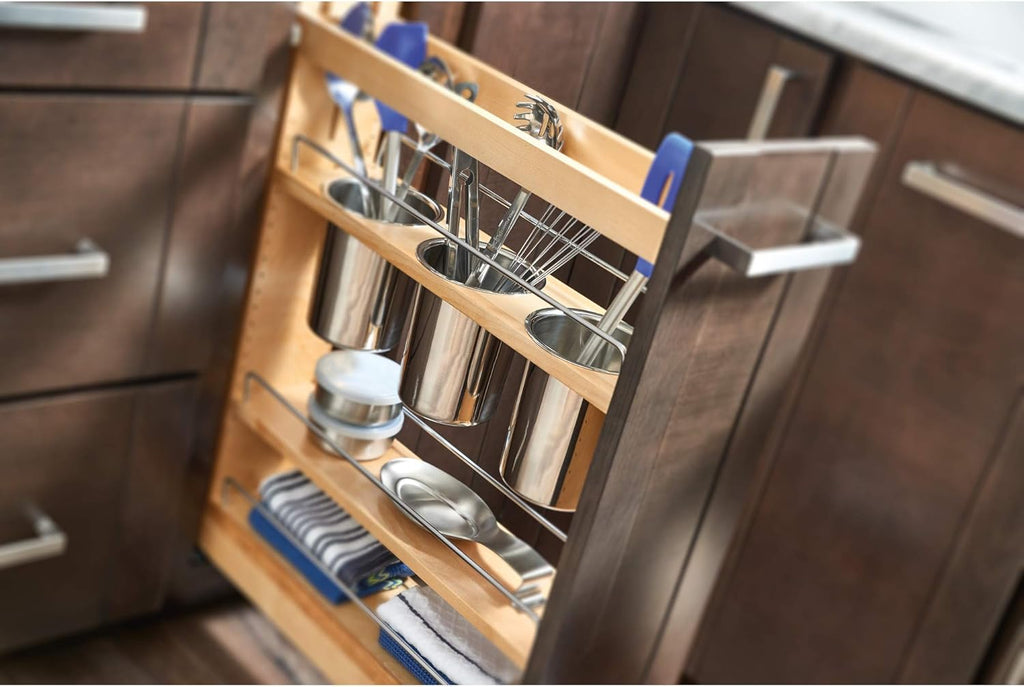 Kitchen Utensil Pull Out Cabinet Organizer with Soft-Close Slides M308160