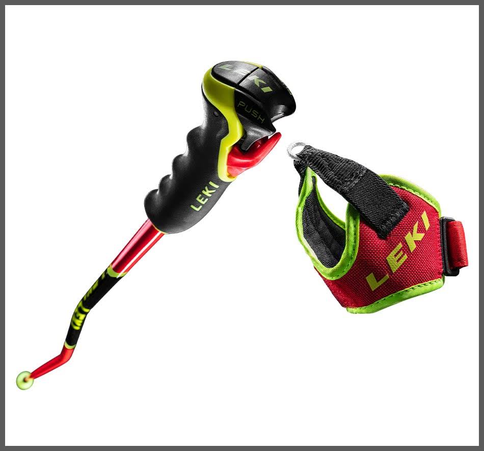 Red/Yellow 130cm Ski Poles H9910