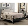 Queen Fabric and Metal Bed C8201