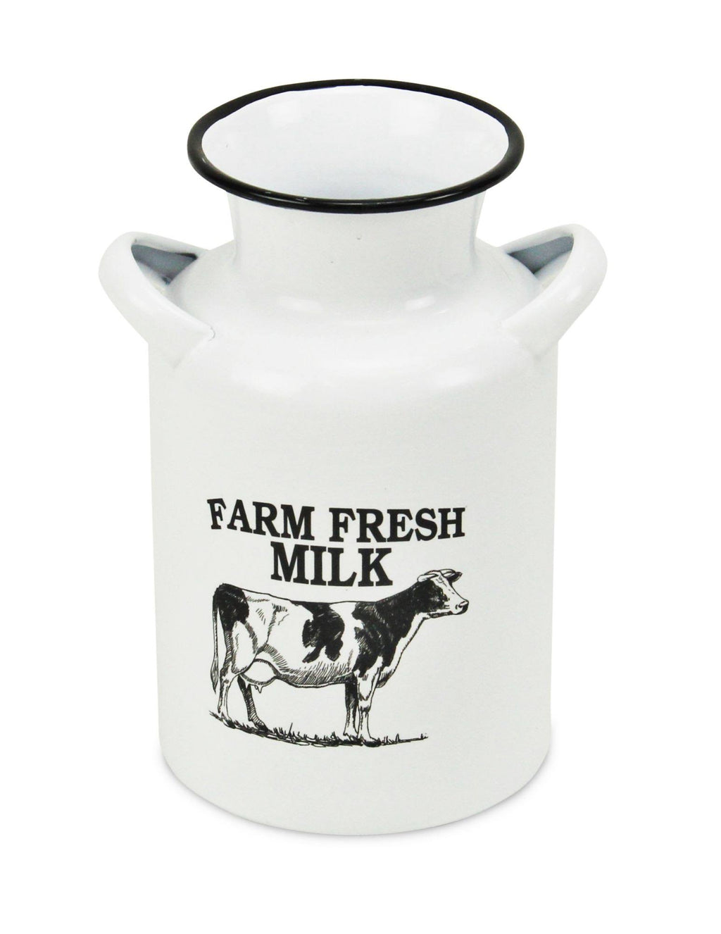 White and Black Lacquered Decorative Milk Jug W757268
