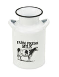 White and Black Lacquered Decorative Milk Jug W757268