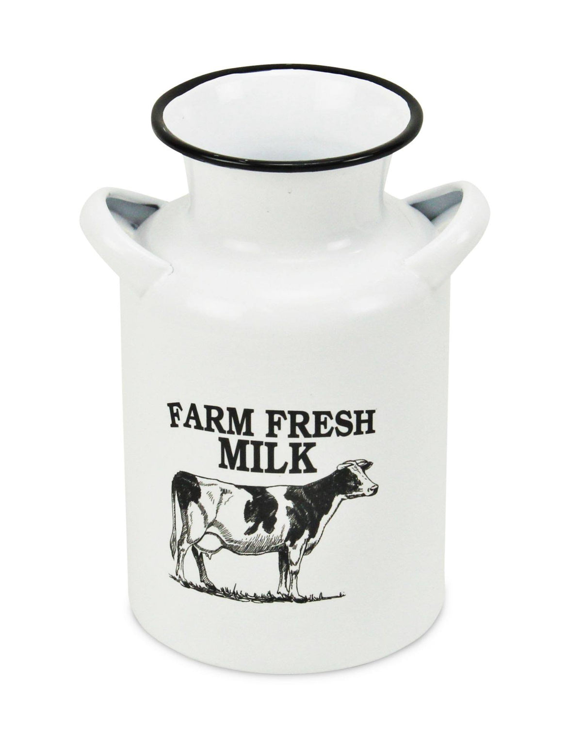 White and Black Lacquered Decorative Milk Jug W757268