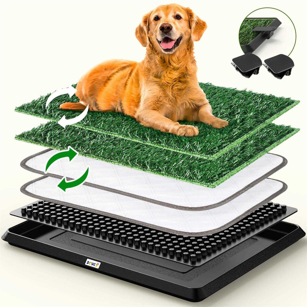 Super Absorbent Dog Grass Pad with Tray 4-Layer D111172
