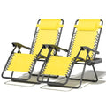 Aqua Zero Gravity Chair with Pillow and Cup Holder, 2 Pack V43896