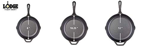 12 inch Seasoned Cast Iron Skillet with Silicone Hot Handle Holder G564