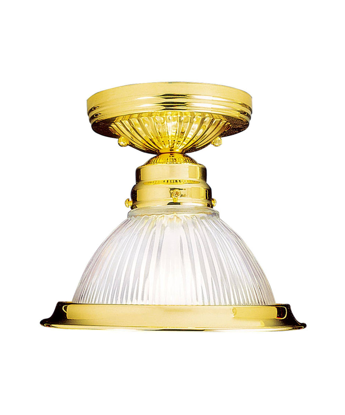 1-Light Polished Brass Flush Mount N65891