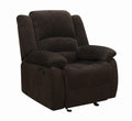 Chocolate Glider Recliner Q252128