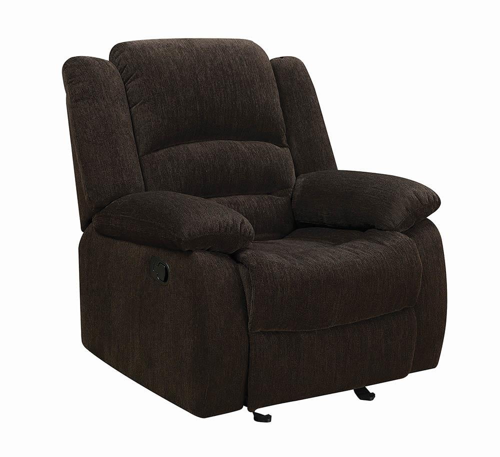 Chocolate Glider Recliner Q252128