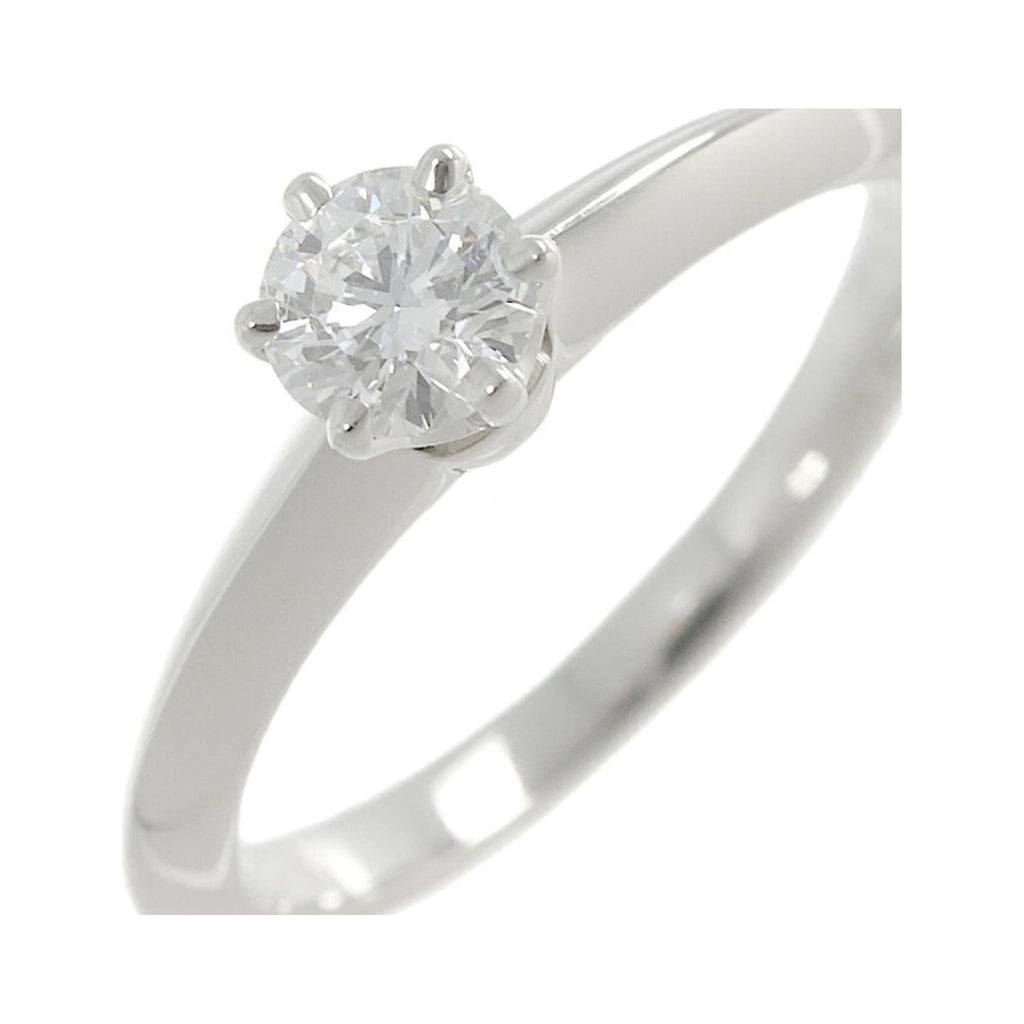 Solitaire Diamond 0.26ct E/VVS2 Ring Pt Platinum X5697