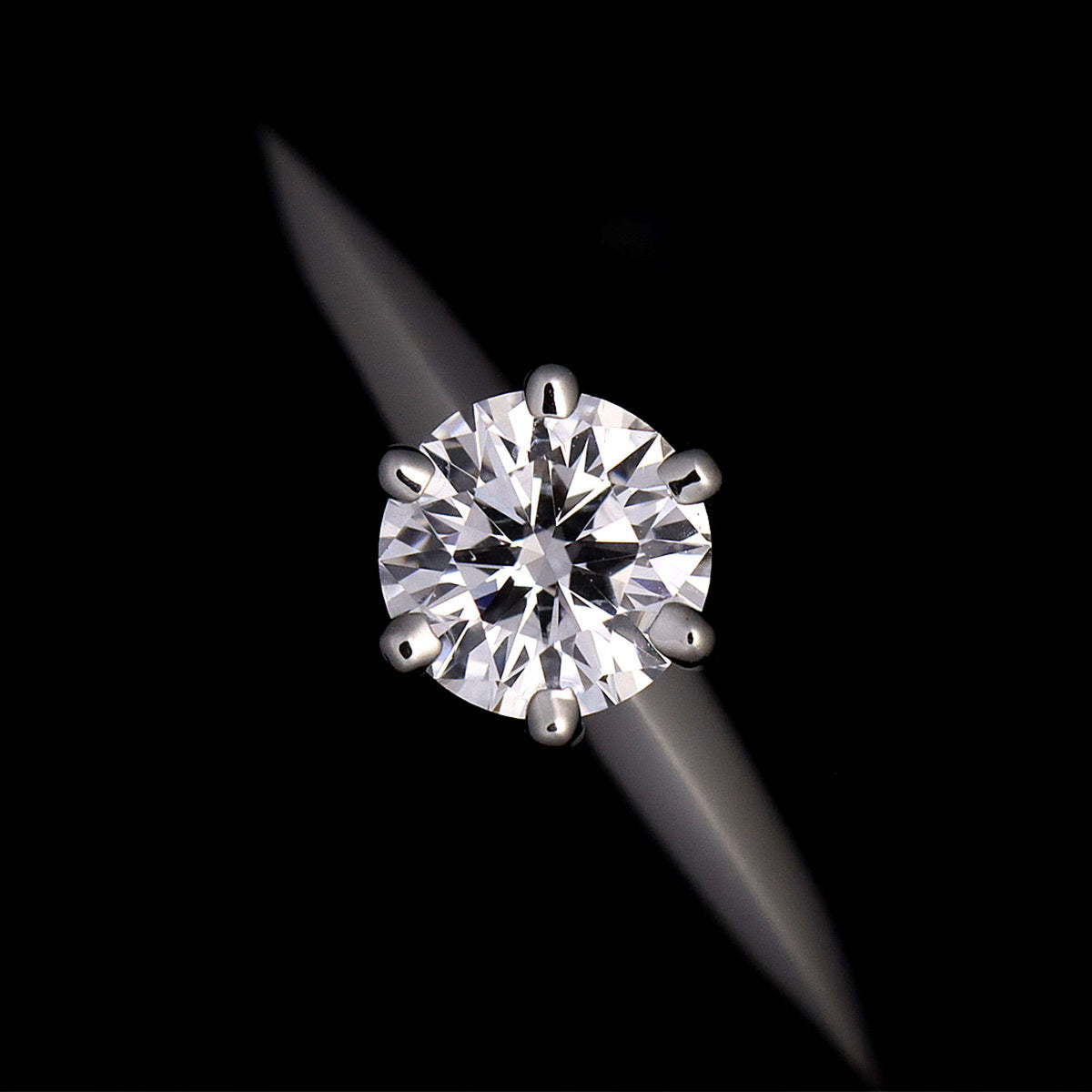 Solitaire Diamond 0.26ct E/VVS2 Ring Pt Platinum X5697