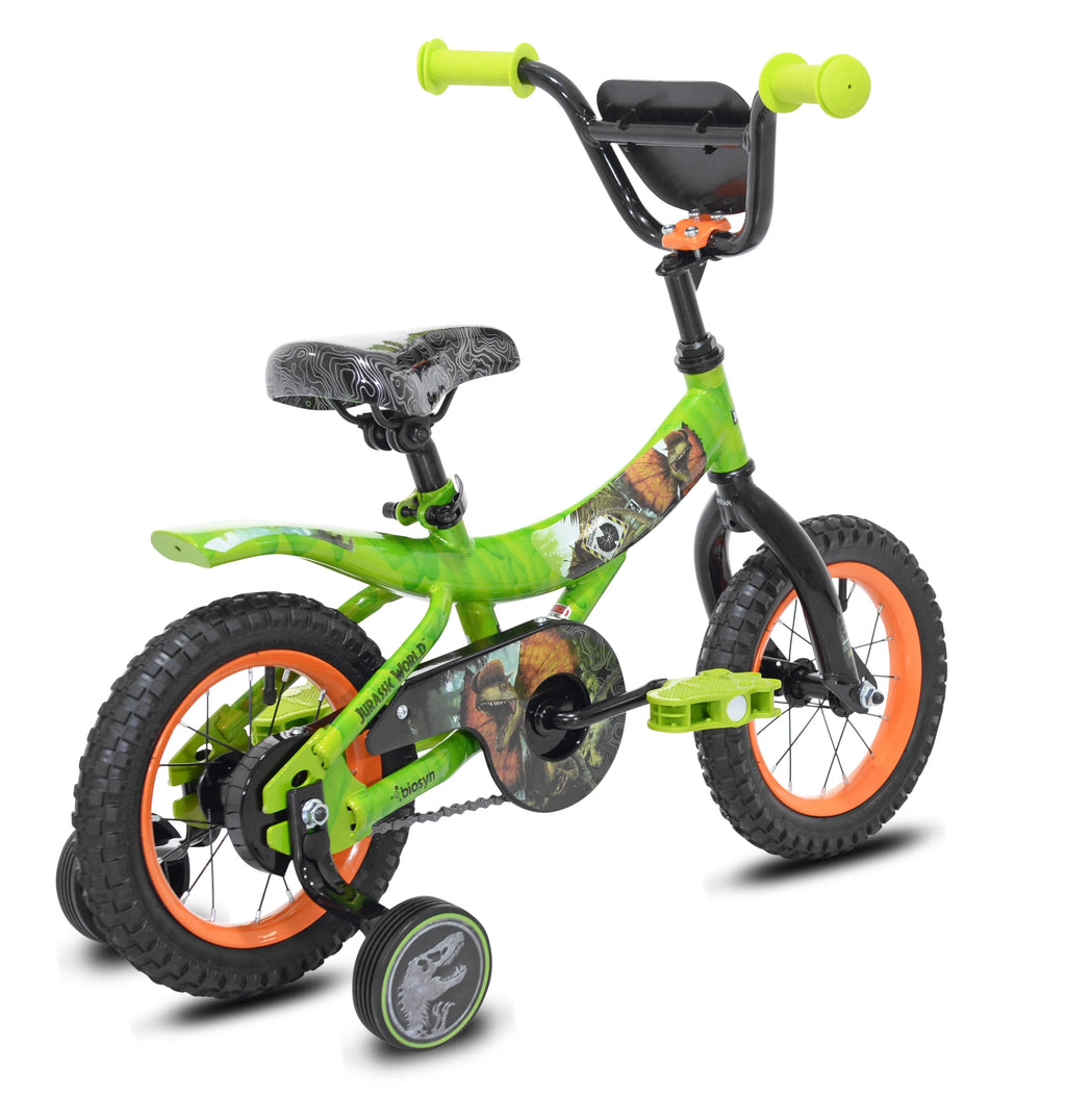 Green and Orange 12-inch Boy's Bicycle with Training Wheel U3245