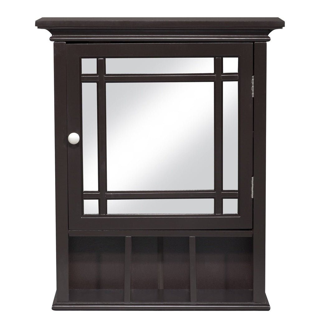 Dark Espresso Wall Medicine Cabinet L669