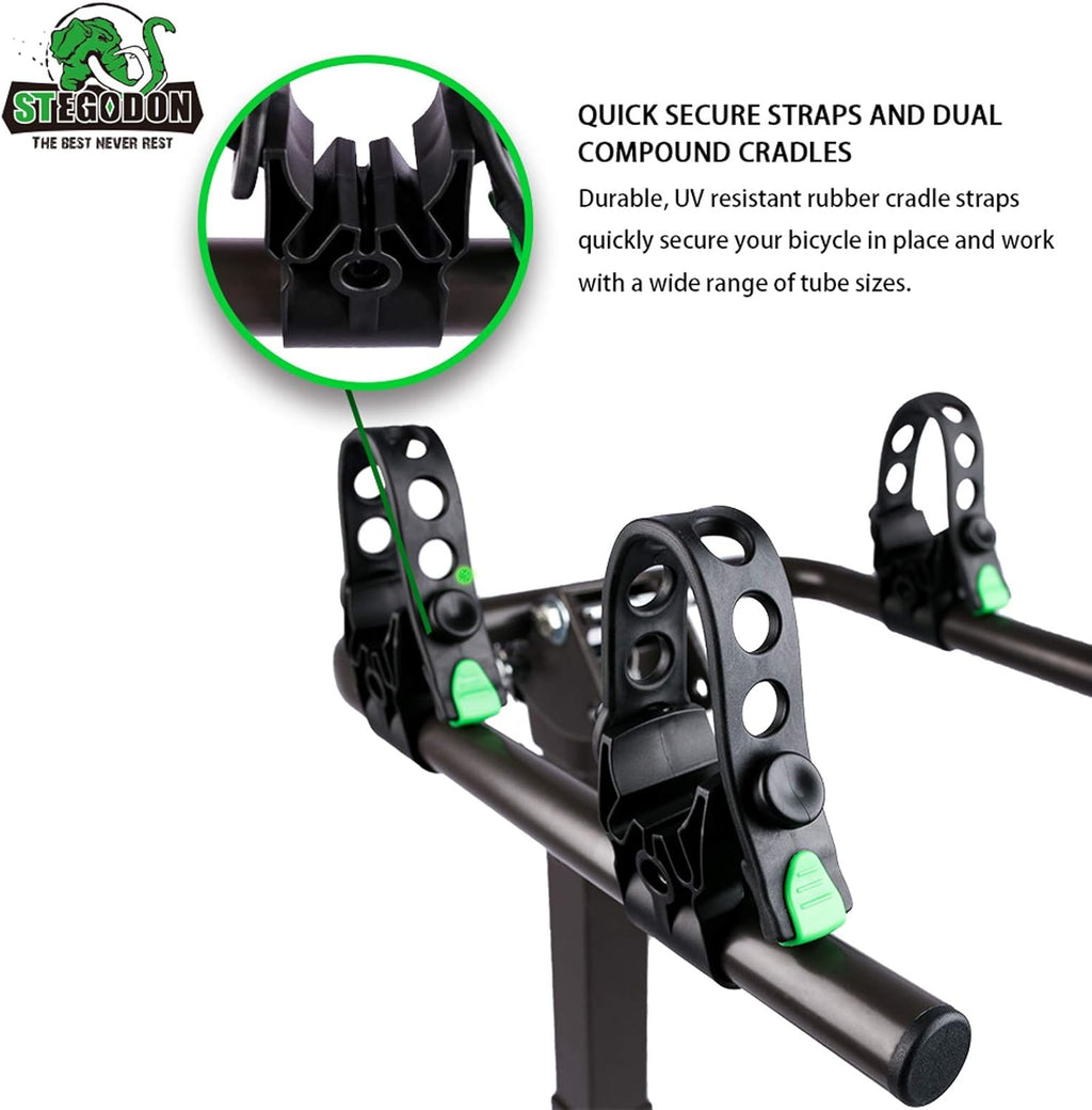 2 Bike Hitch Rack Heavy Duty Foldable Hitch Mount I498915