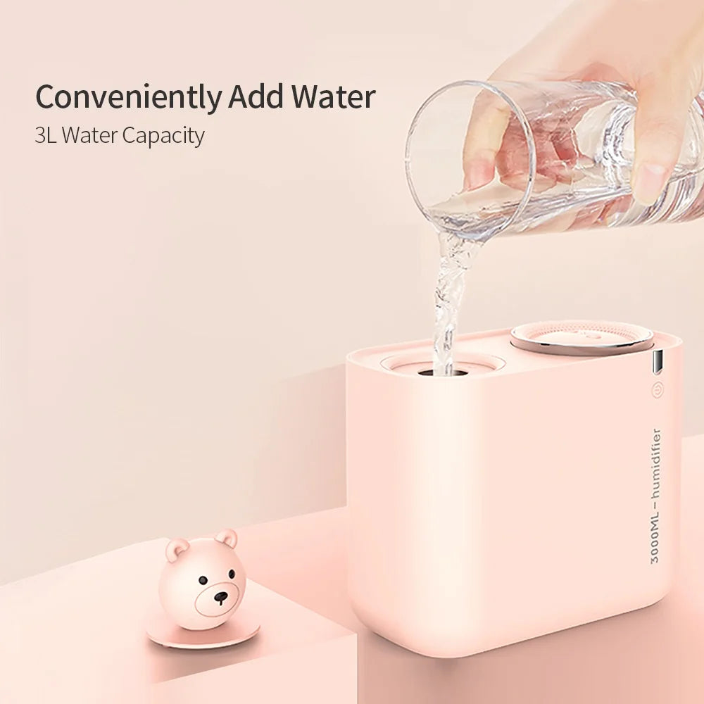 Orange Ultrasonic Humidifier 3L Water Tank T910