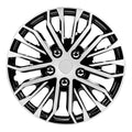 17 inch Black and Silver Universal Hubcap Wheel Covers Set of 4 E9656