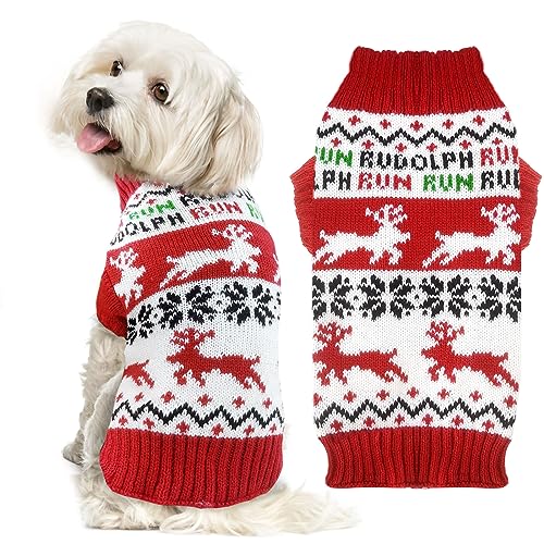 Striped Santa Claus Dog Christmas Sweater W40125