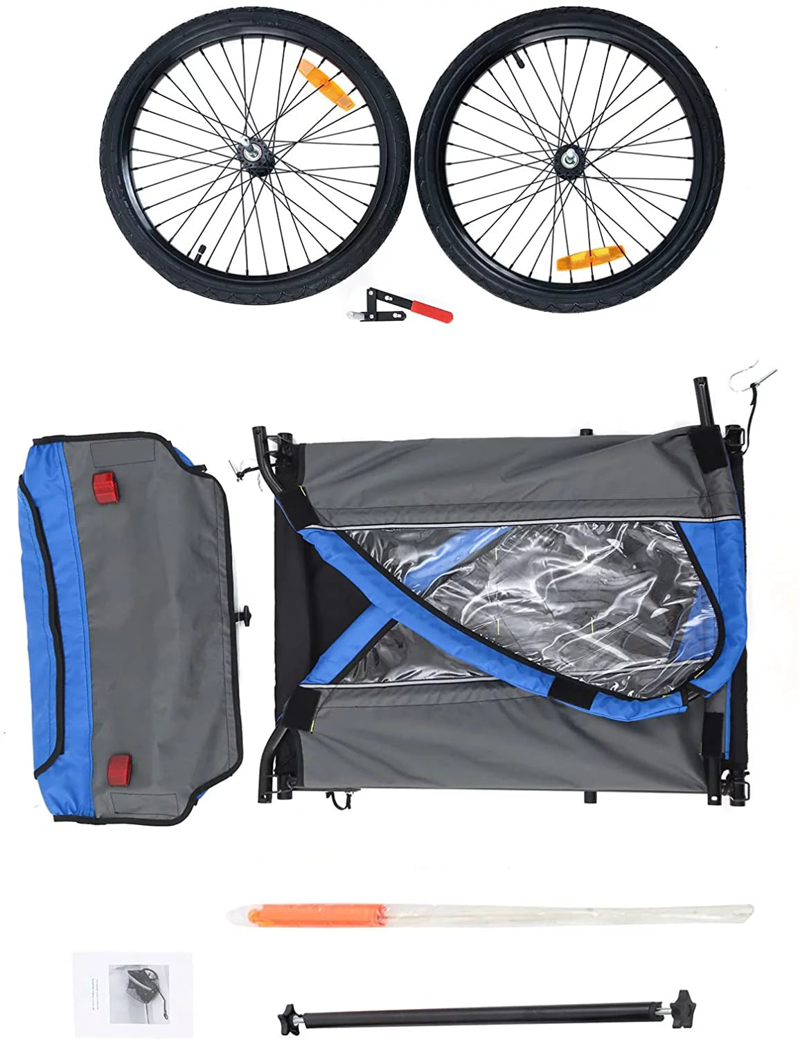 Red Foldable Kids Bike Trailer Q507