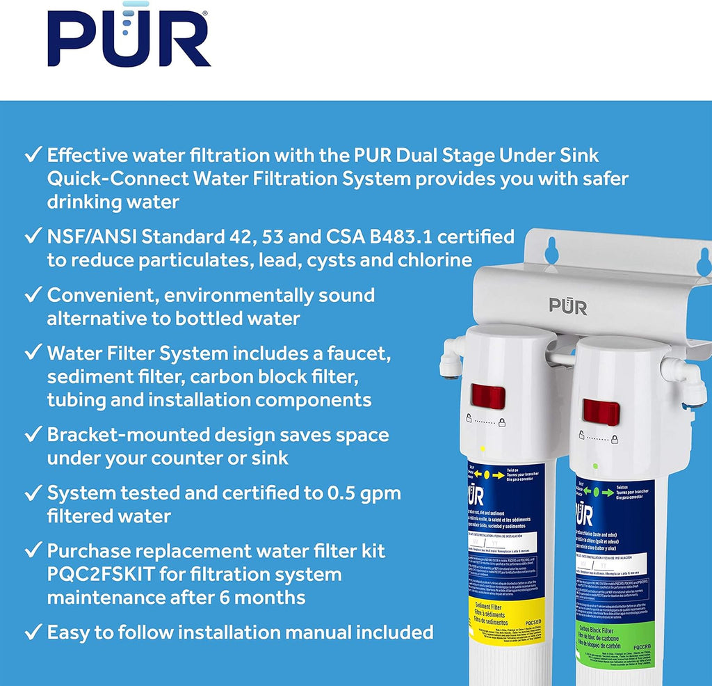 White DualStage H2O Filtration System J672