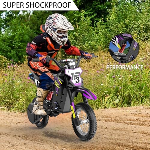 Kids Electric Dirt Bike 25KM/h Adjustable Speed Black B68999