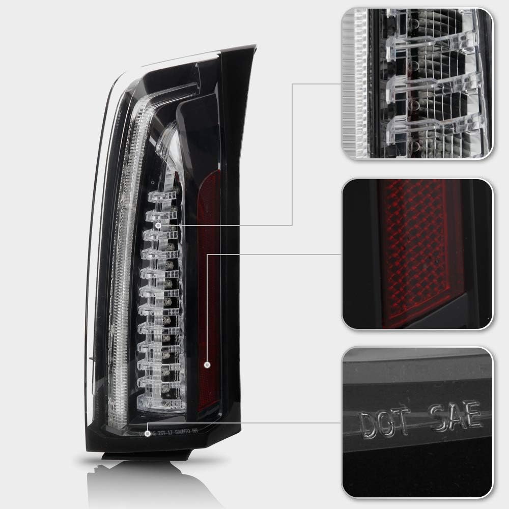 Black Housing LED Tail Lights Assembly L402