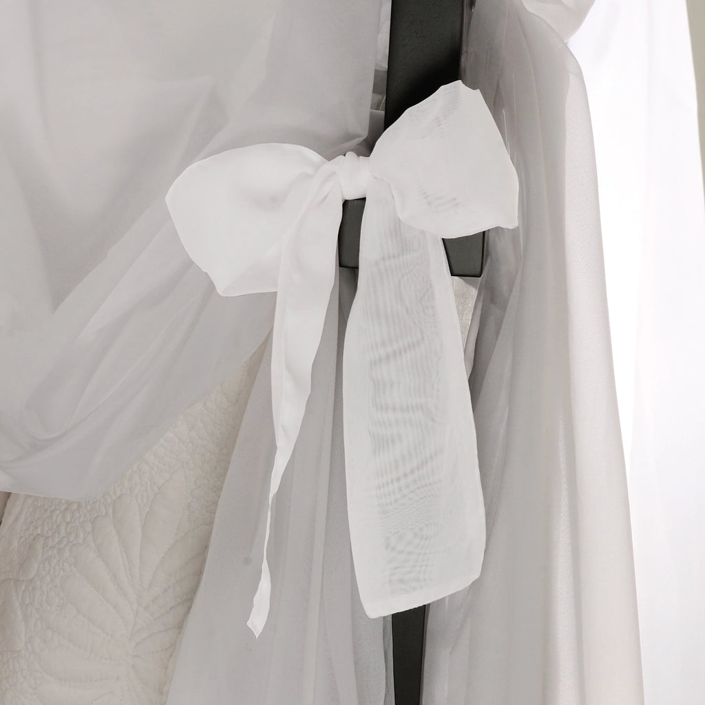 White Four-Poster Bed Canopy, 8 Count K847811