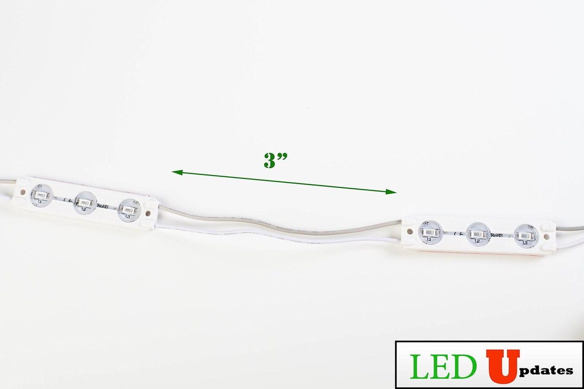 60ft Blue 5630 Injection LED Module with UL 12V AC Power Package P822