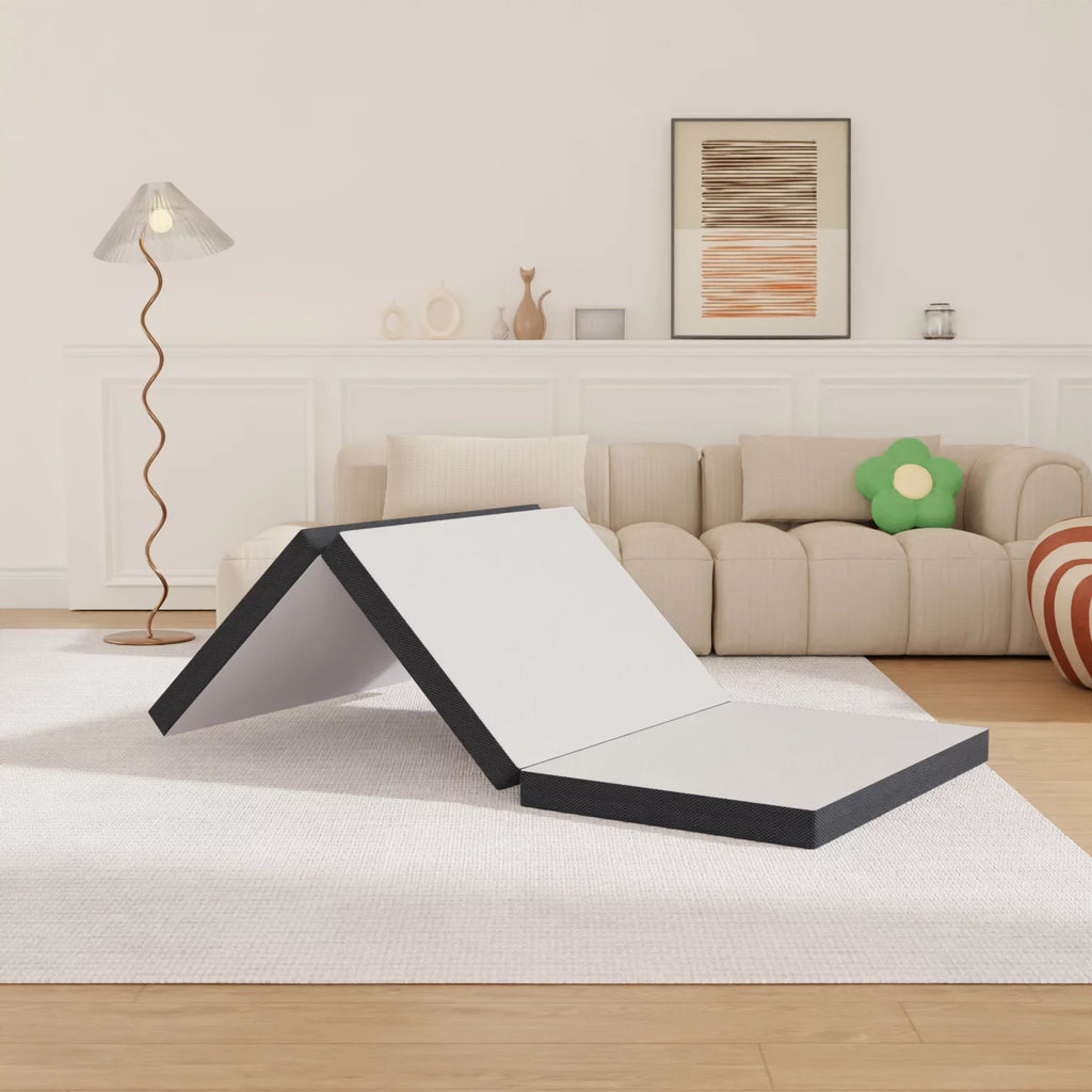 3 Inch Single Foldable Floor Mattress with Washable Cover R3878