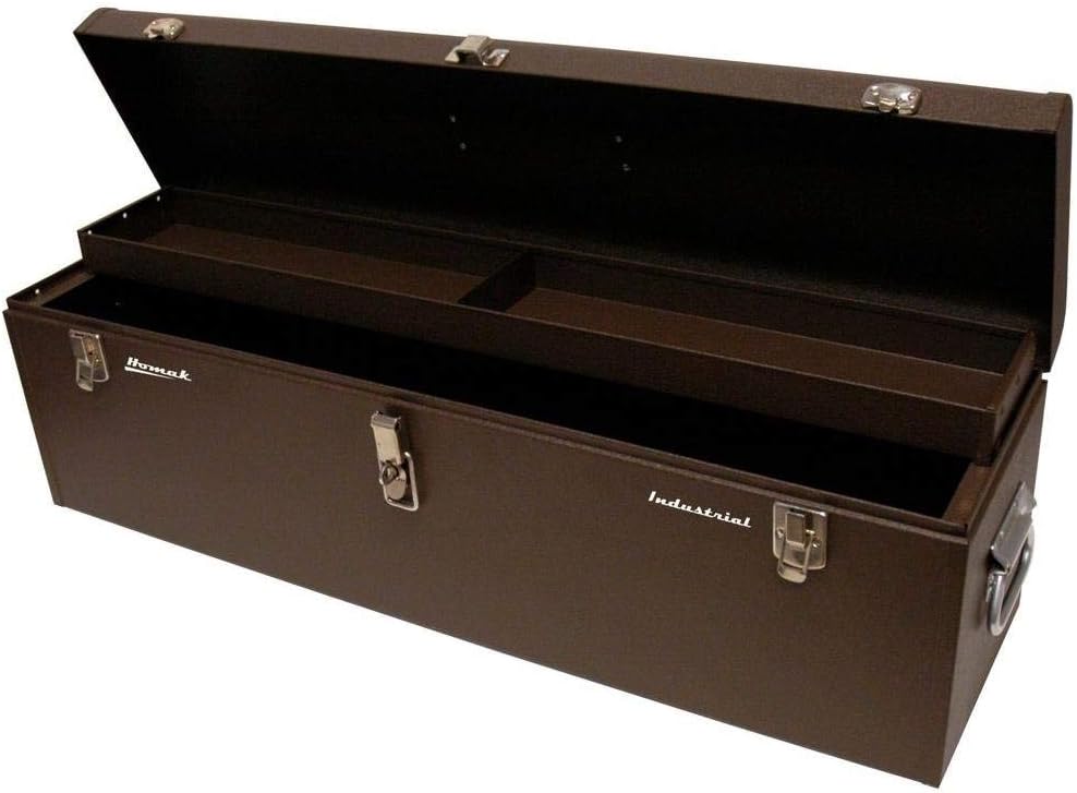 Brown Wrinkle Powder Coat Steel Toolbox Y6405