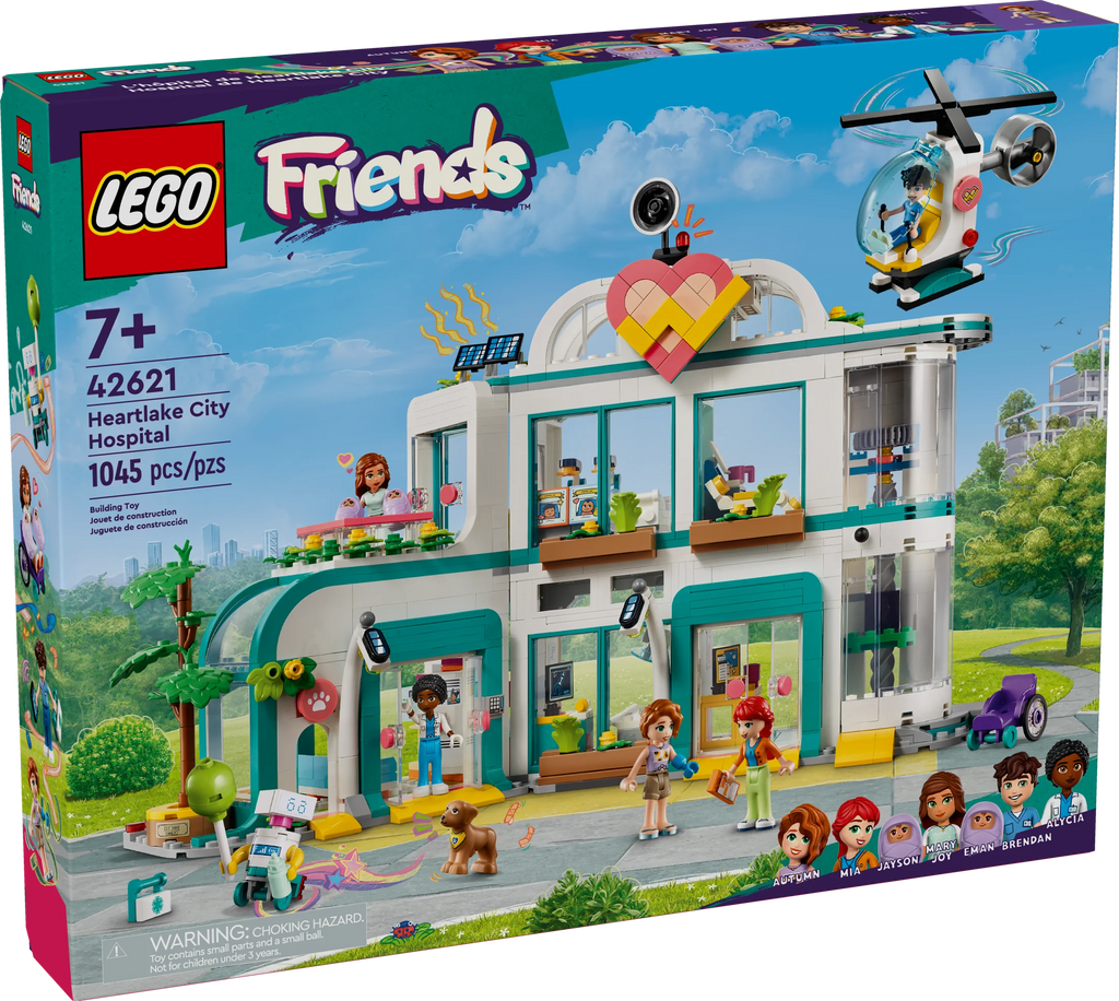 LEGO Friends Heartlake City Hospital Building Set with Helicopter and Mini-Dolls X253336