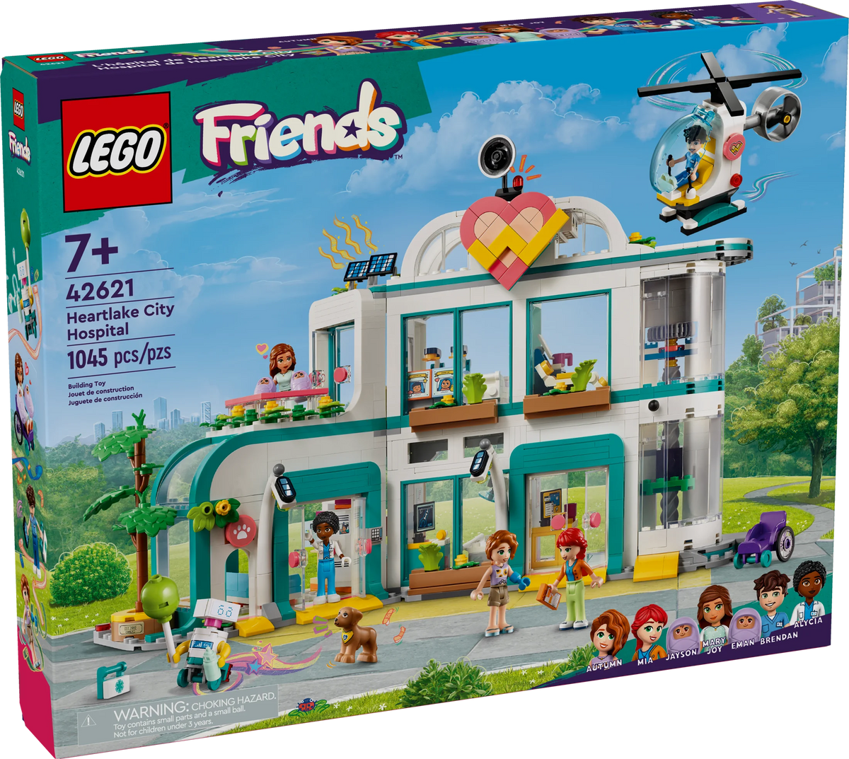 LEGO Friends Heartlake City Hospital Building Set with Helicopter and Mini-Dolls X253336