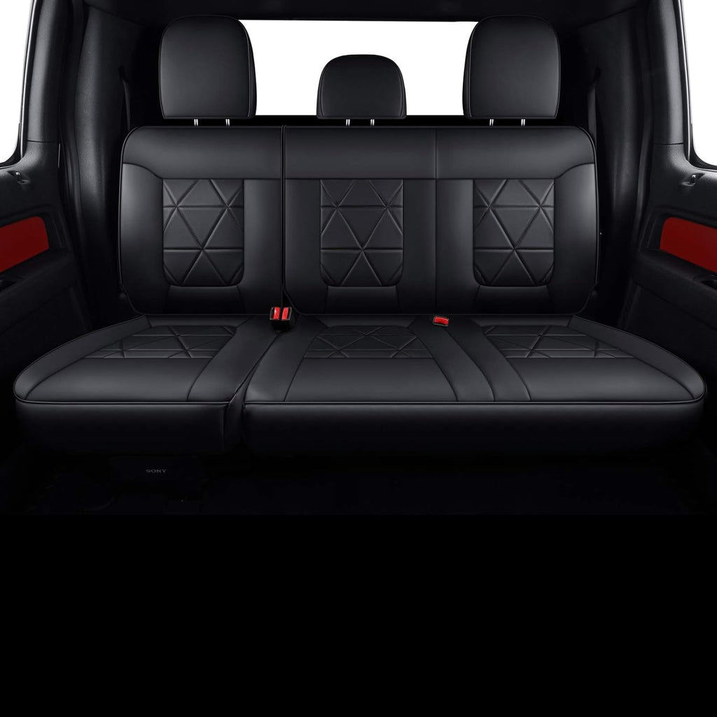 2 Pc Black Front Seat Covers Q615306