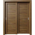 Natural Pecan Nutwood Bypass Interior Door N8799