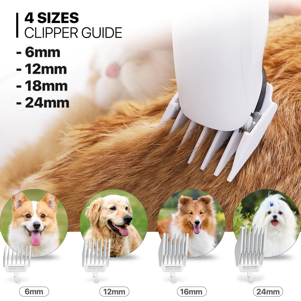 Blue 3-in-1 Pet Grooming Vacuum Kit with 6 Grooming Tools J594
