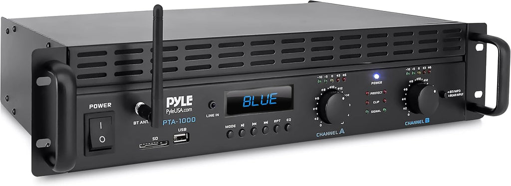 1000 Watt 2-Channel Bluetooth Power Amplifier T454969