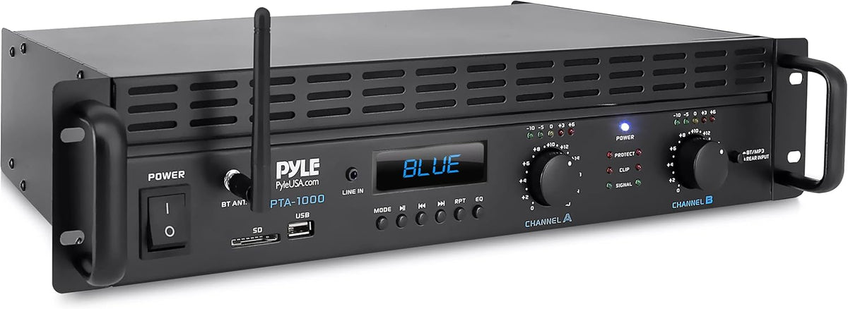 1000 Watt 2-Channel Bluetooth Power Amplifier T454969