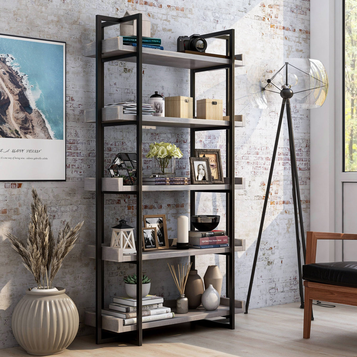 Antique White Bookshelf M93533