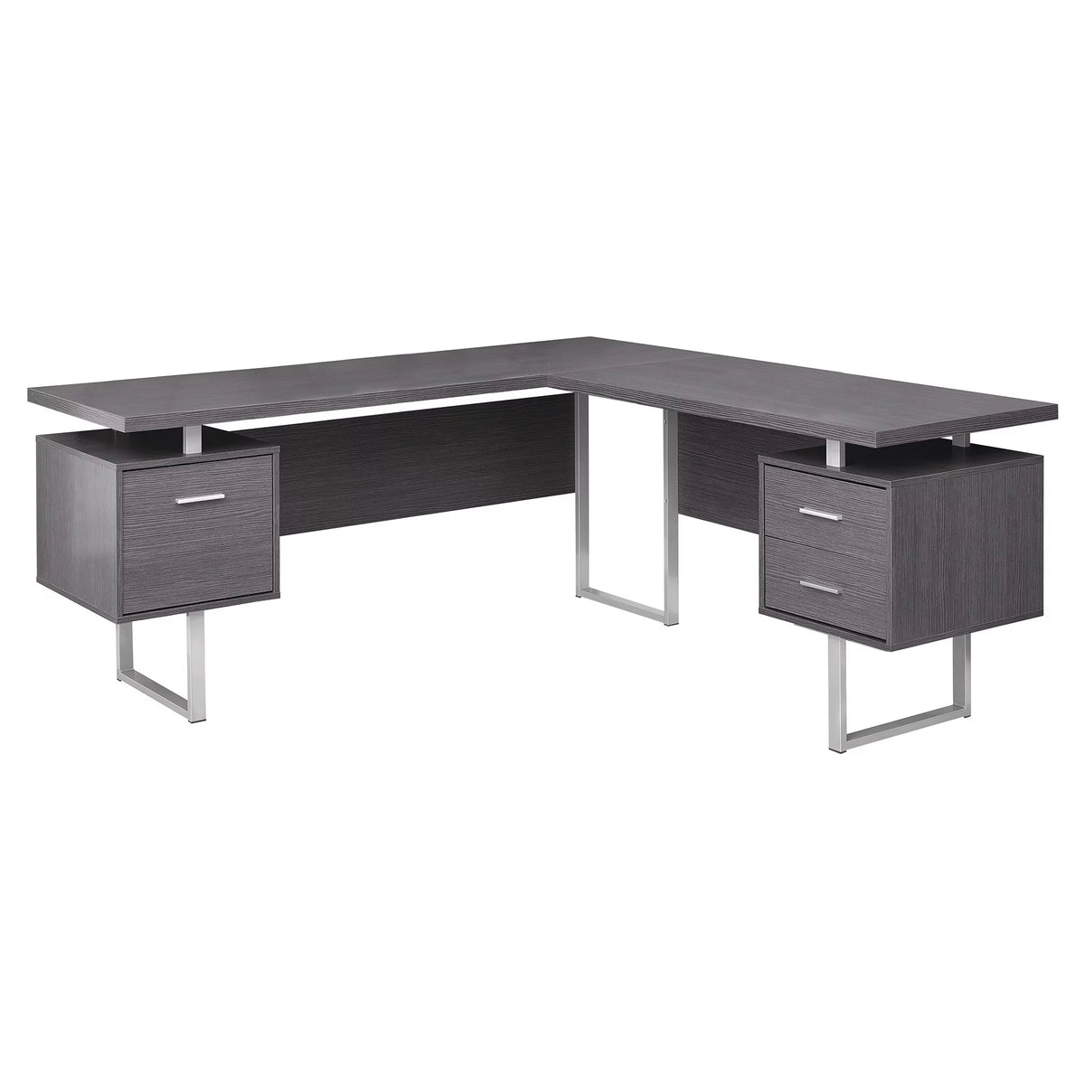 L Shape Computer Desk with Storage Drawers G6522