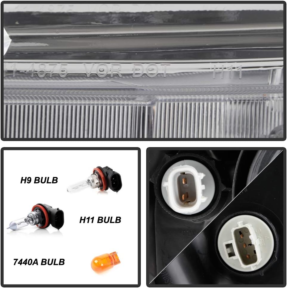 Chrome Housing Projector Headlights T210296