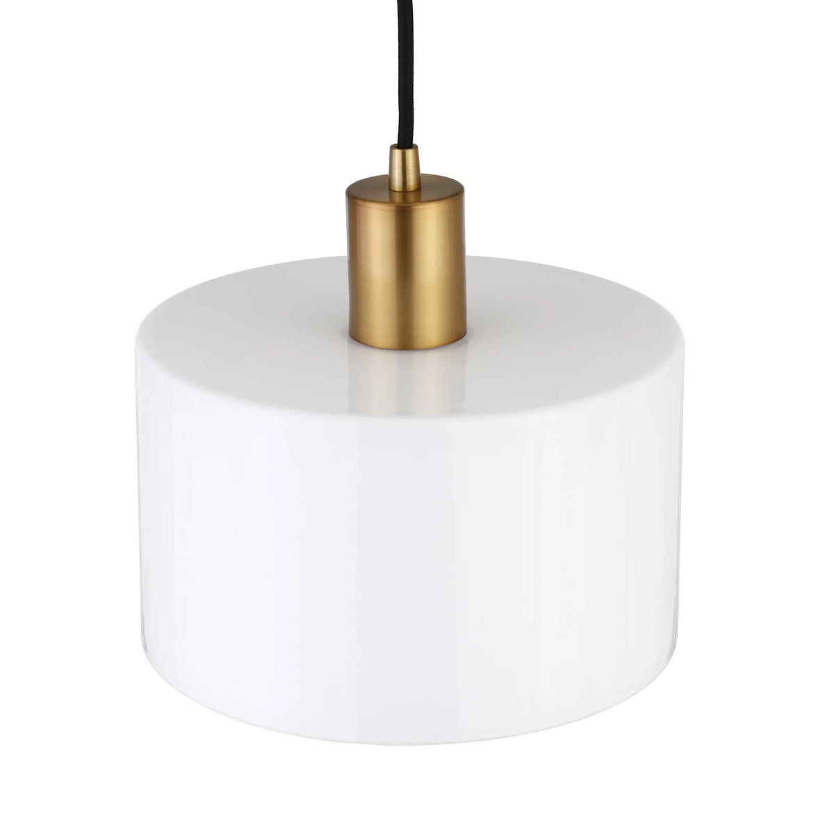 1-Light Pendant with Milk White Glass Shade J3545
